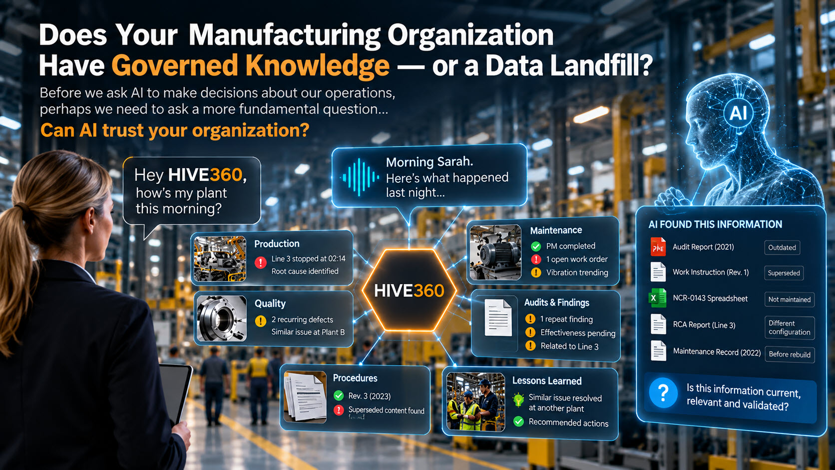 Does Your Manufacturing Organization Have Governed Knowledge — or a Data Landfill?