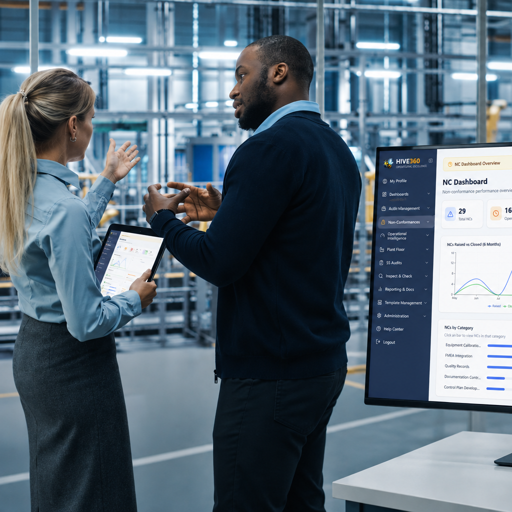 HIVE360 Operational Excellence platform HIVE360 Operational Excellence platform connecting manufacturing knowledge, improvement activities and operational intelligence